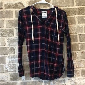 red and blue flannel